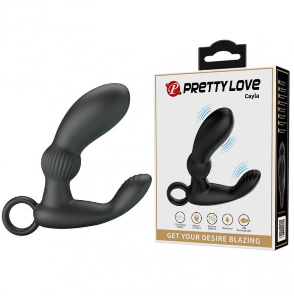 Pretty Love - Cayla Prostate Massager (Chargeable - Black)